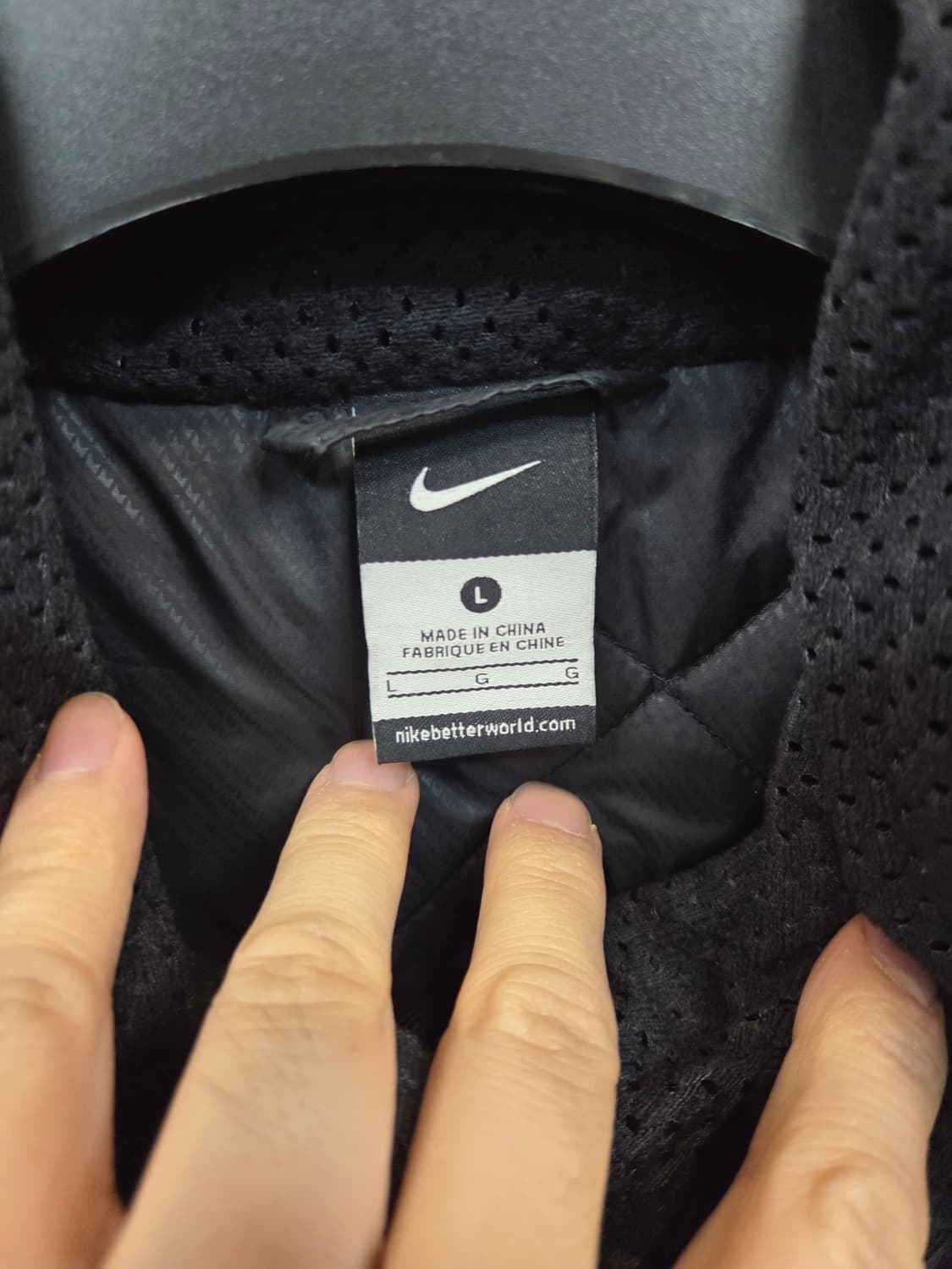 나이키 올드스쿨 필파워 투웨이 방풍 경량패딩 자켓 L 상품이미지3