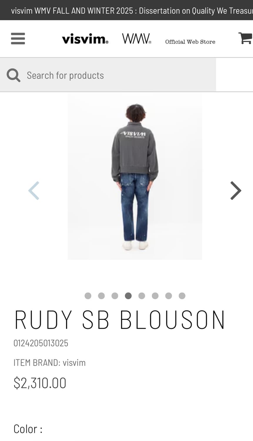 비즈빔 visvim RUDY SB 블루종 상품이미지5