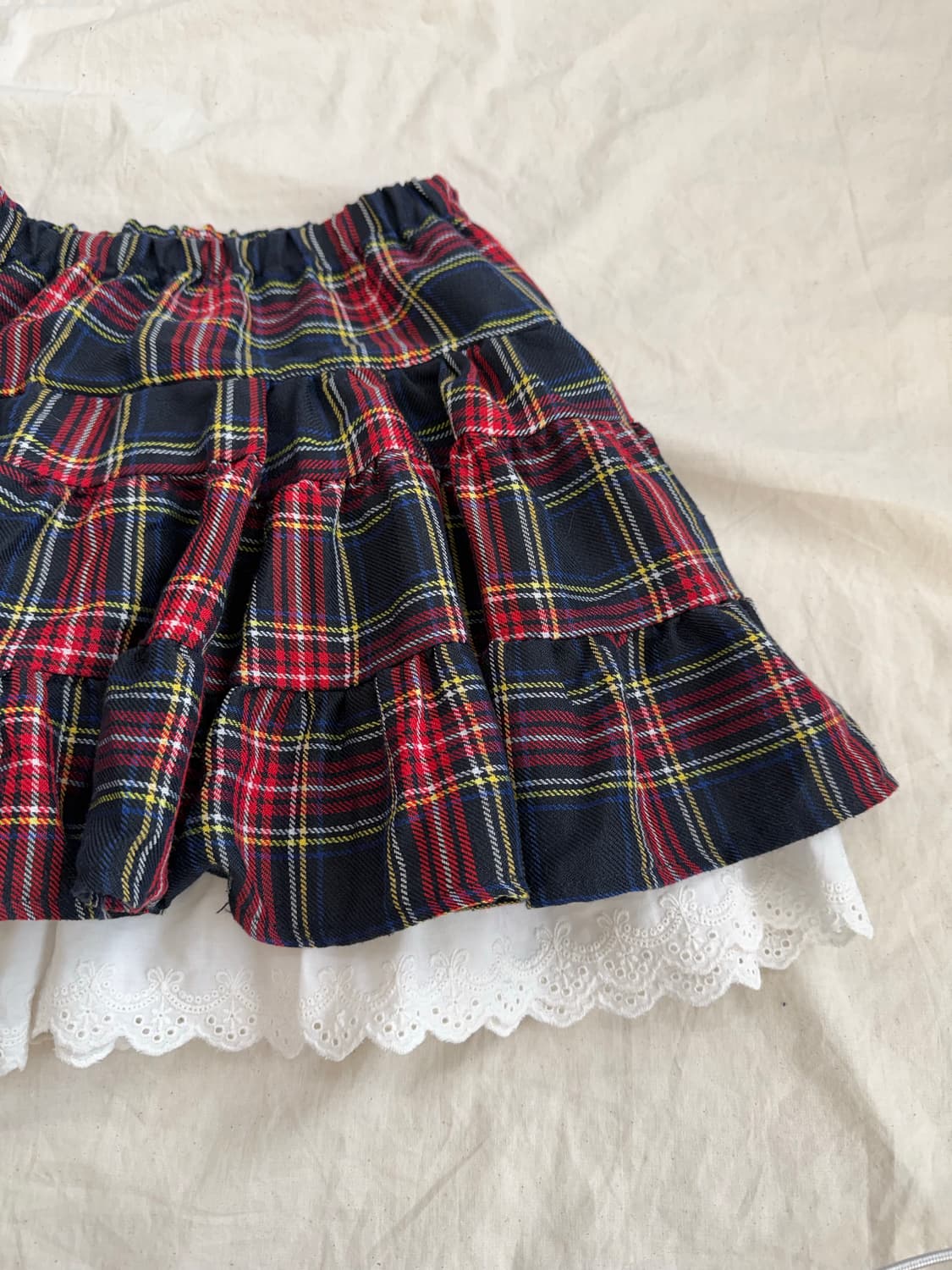 캐캐체 펑크 체크 캉캉 미니스커트 상품이미지3