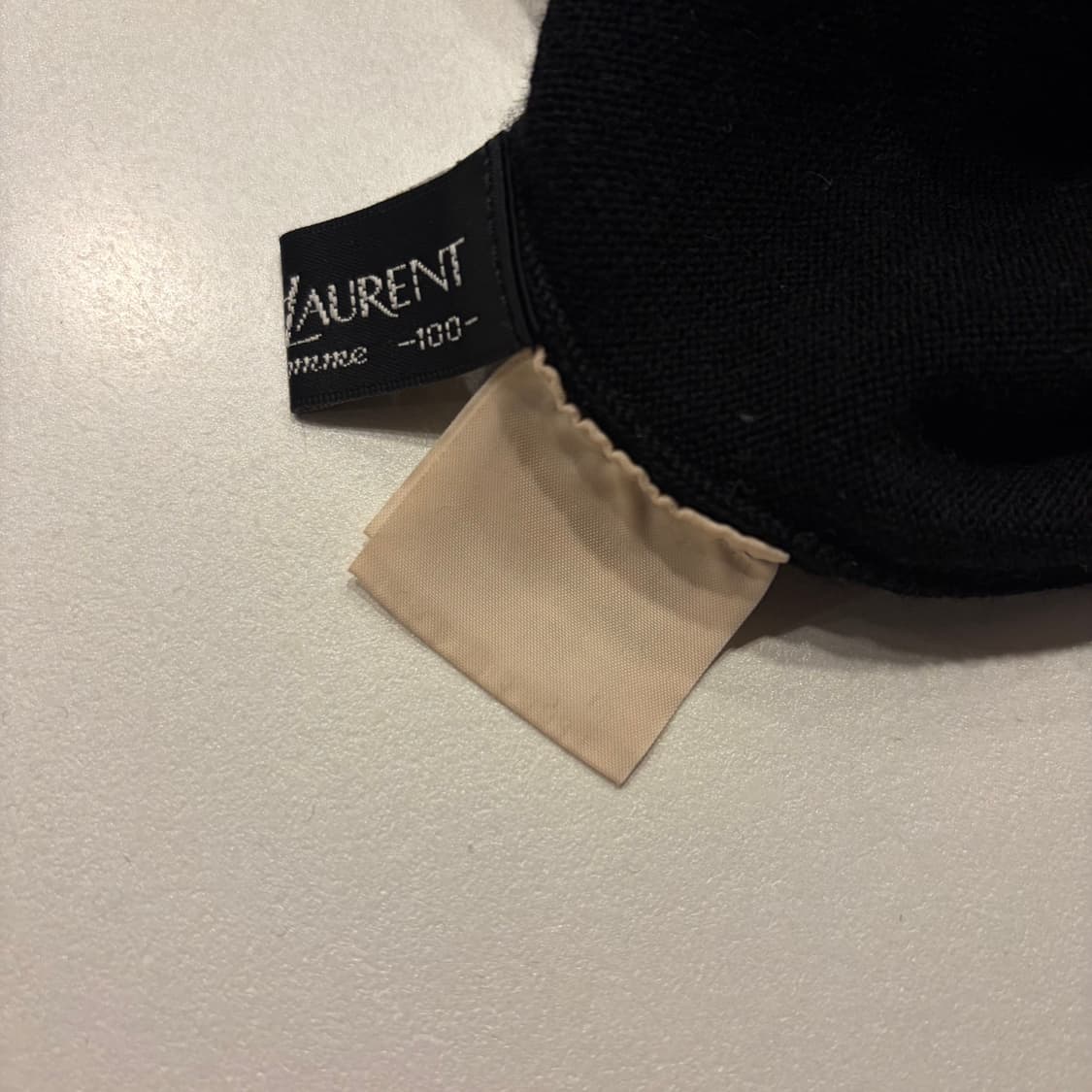 [100] 입생로랑 뿌르옴므 YSL 블랙 울 터틀넥 니트 스웨터 C347 상품이미지5