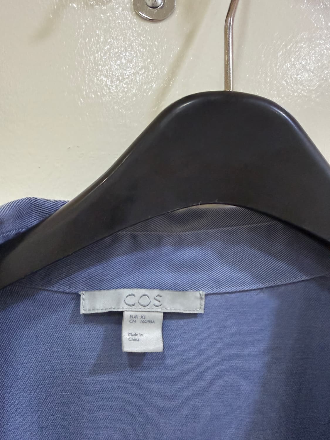 COS 코스 오버핏 블루 셔츠(정품) 상품이미지2