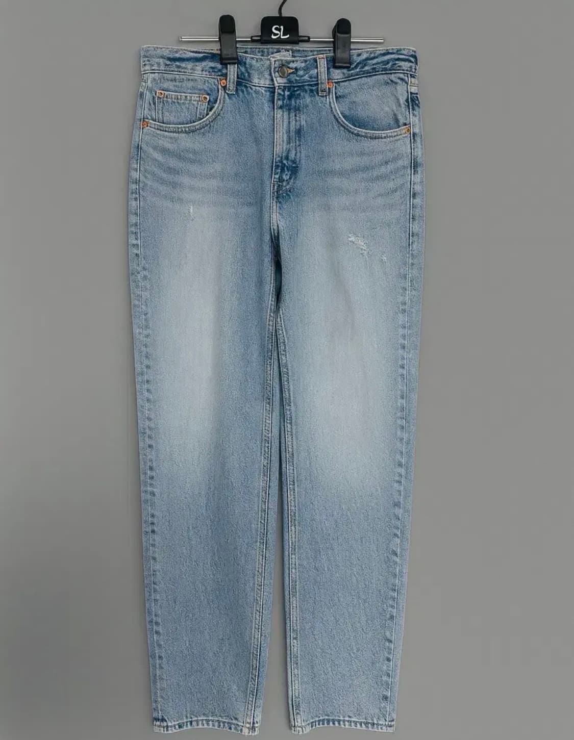 렉토 25SS 디스트로이드 데님진 데님팬츠 라이트블루 L 상품이미지3