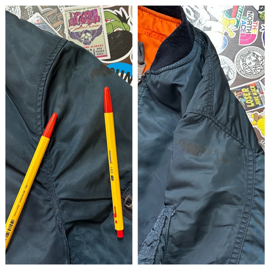 90s USA 알파 MIL-J-82790J MA-1 자켓 L 상품이미지8