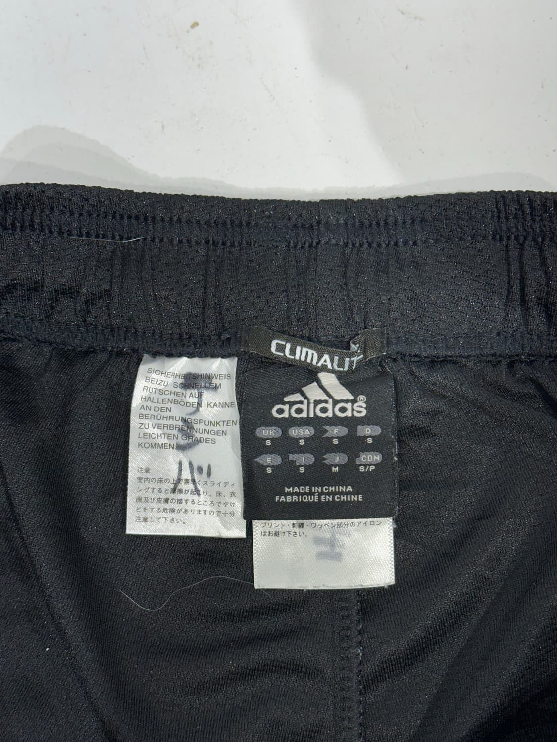 아디다스 블랙 와이드 블루 삼선 트레이닝 팬츠 M 상품이미지7