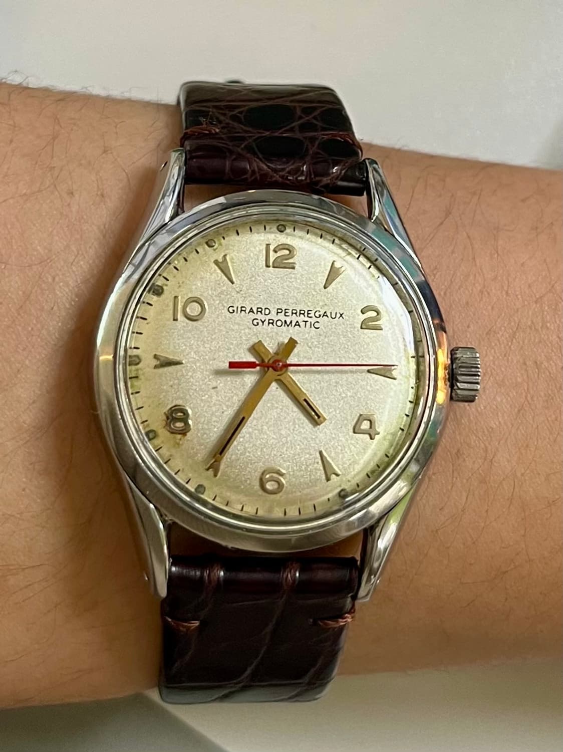 극레어) 50,60s 지라드 페르고 Gyromatic 빈티지 시계 상품이미지2
