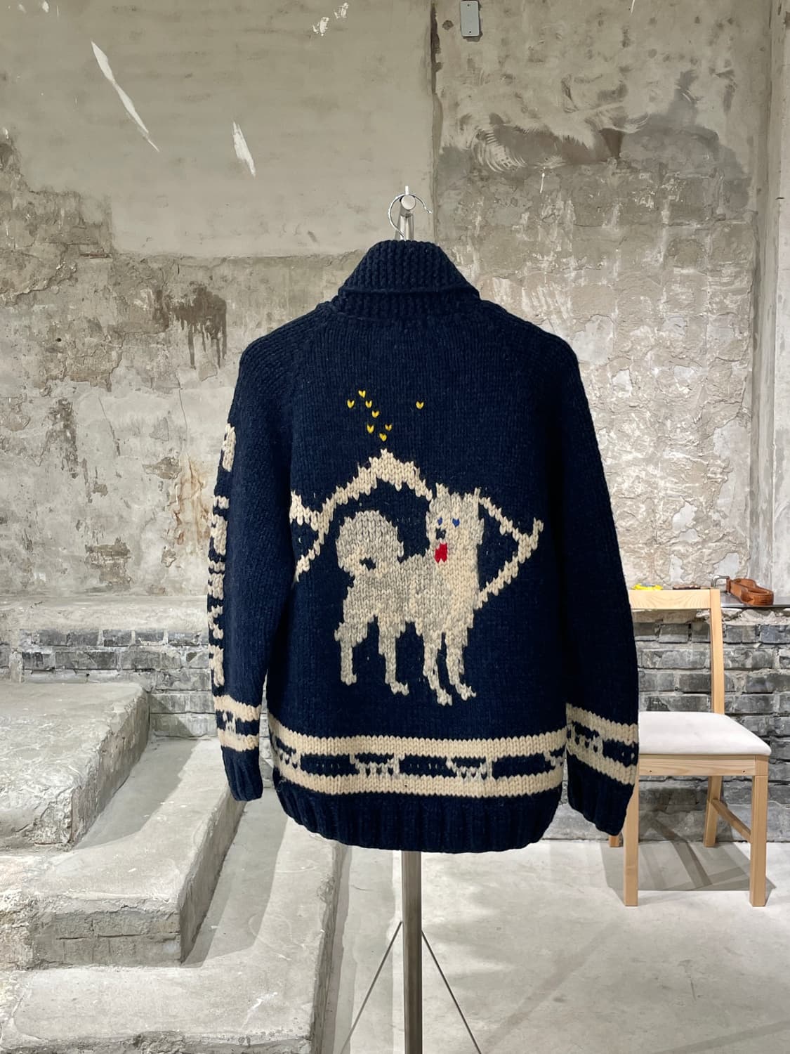 체스윅 다크 네이비 도그즈 울 코위찬 상품이미지6