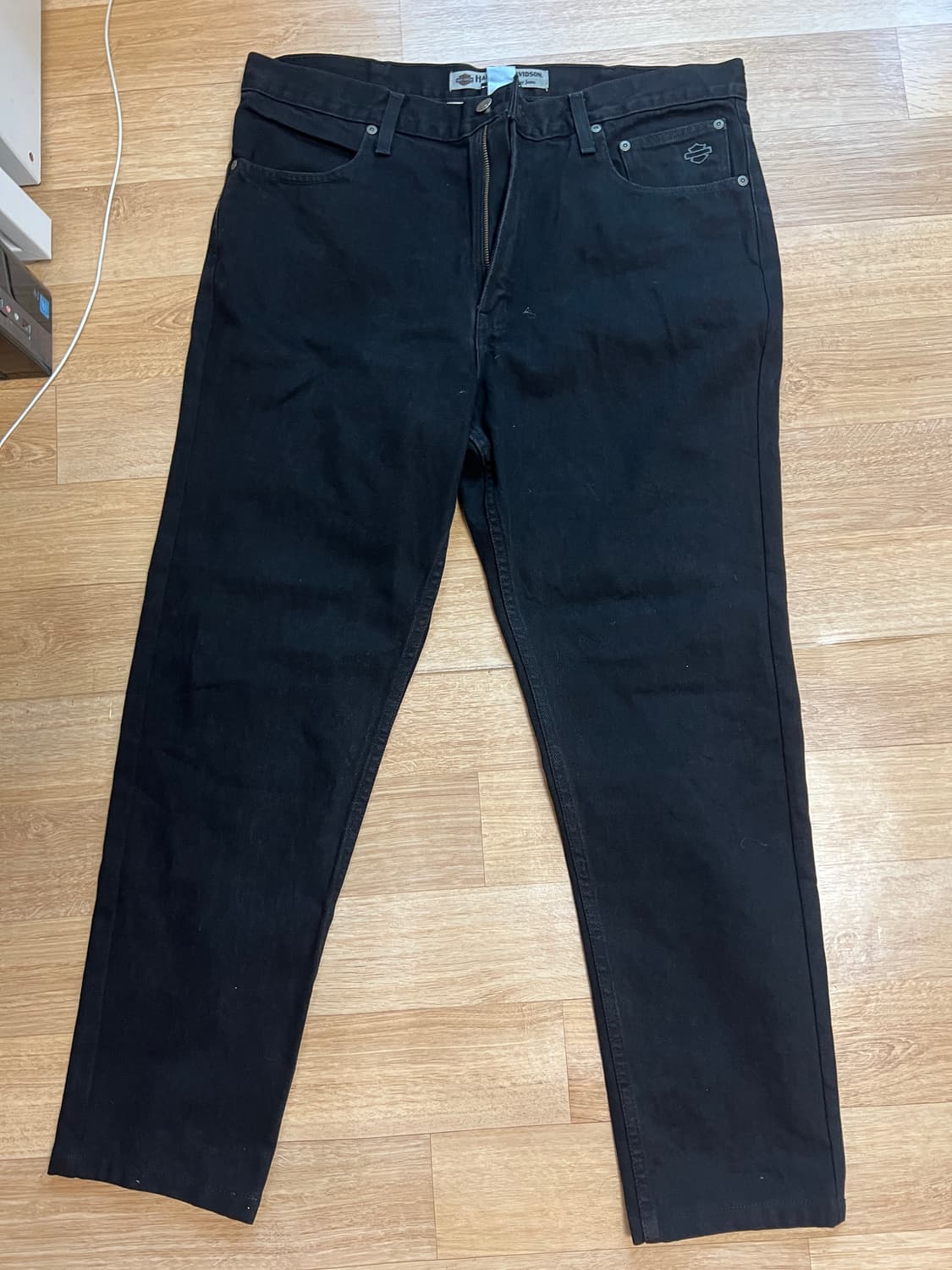 할리데이비슨 모토사이클 블랙 데님 팬츠 상품이미지1