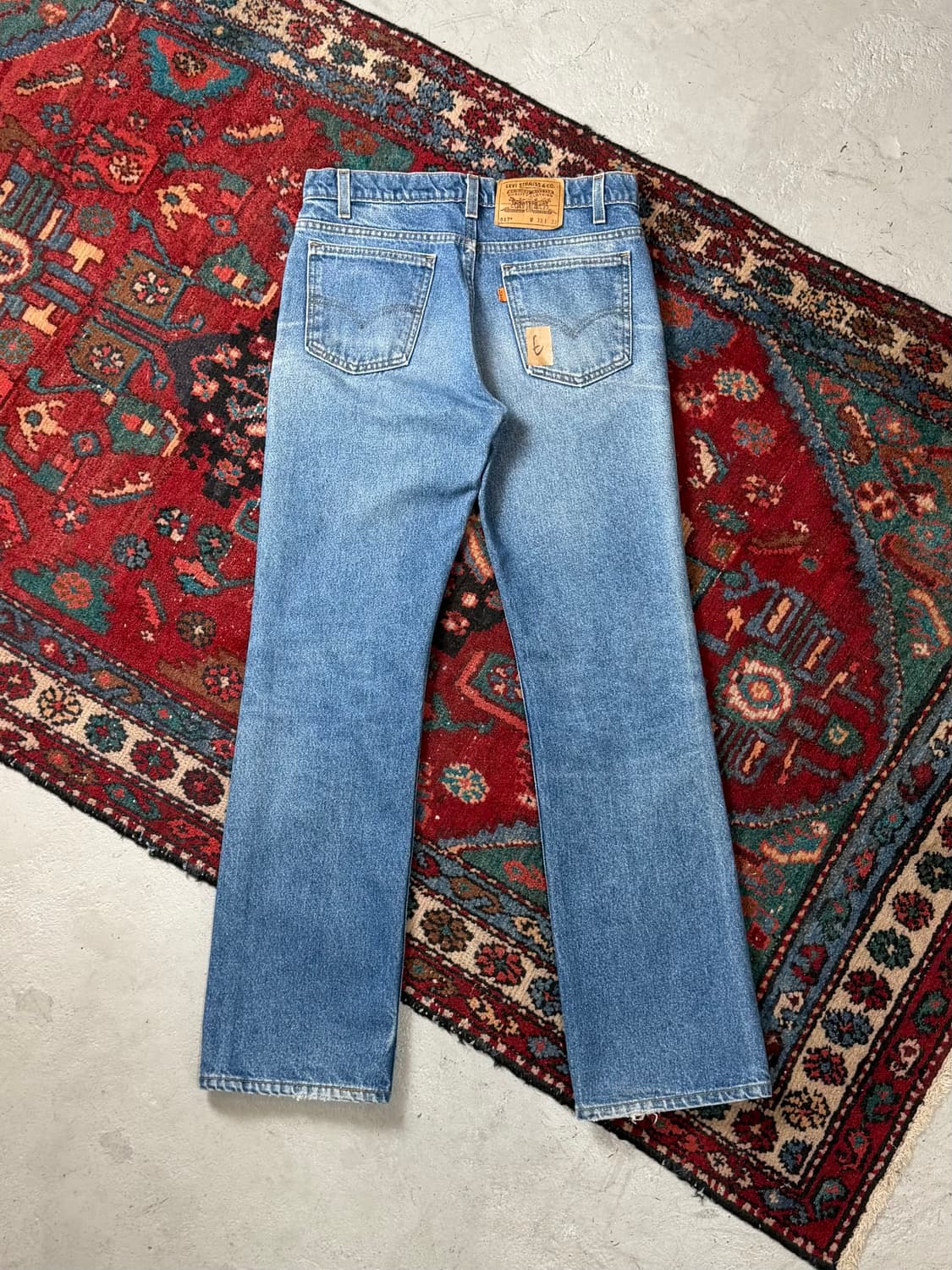 90's USA Made 빈티지 리바이스 517 오렌지탭 상품이미지4