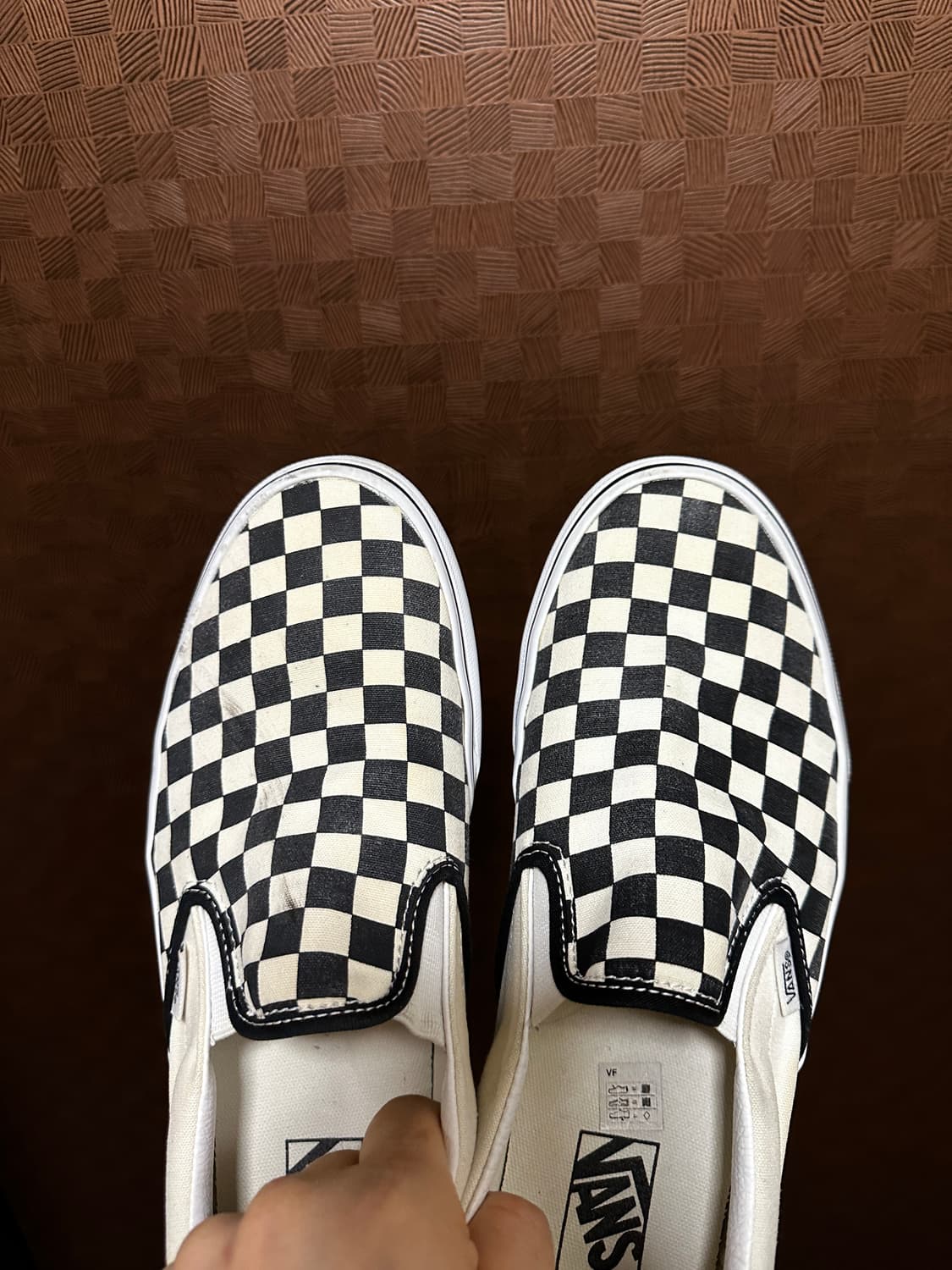 (285) Vans 반스 슬립온 체커보드 블랙/화이트 상품이미지7