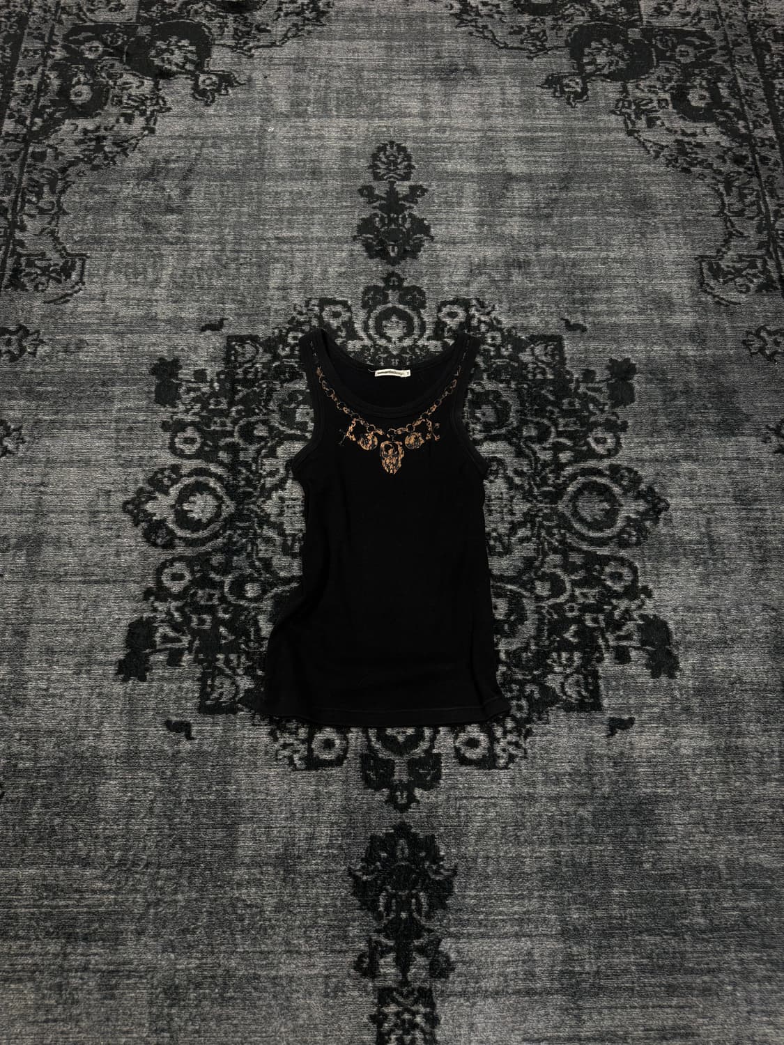 Semantic design 00s skull necklace sleev 상품이미지1