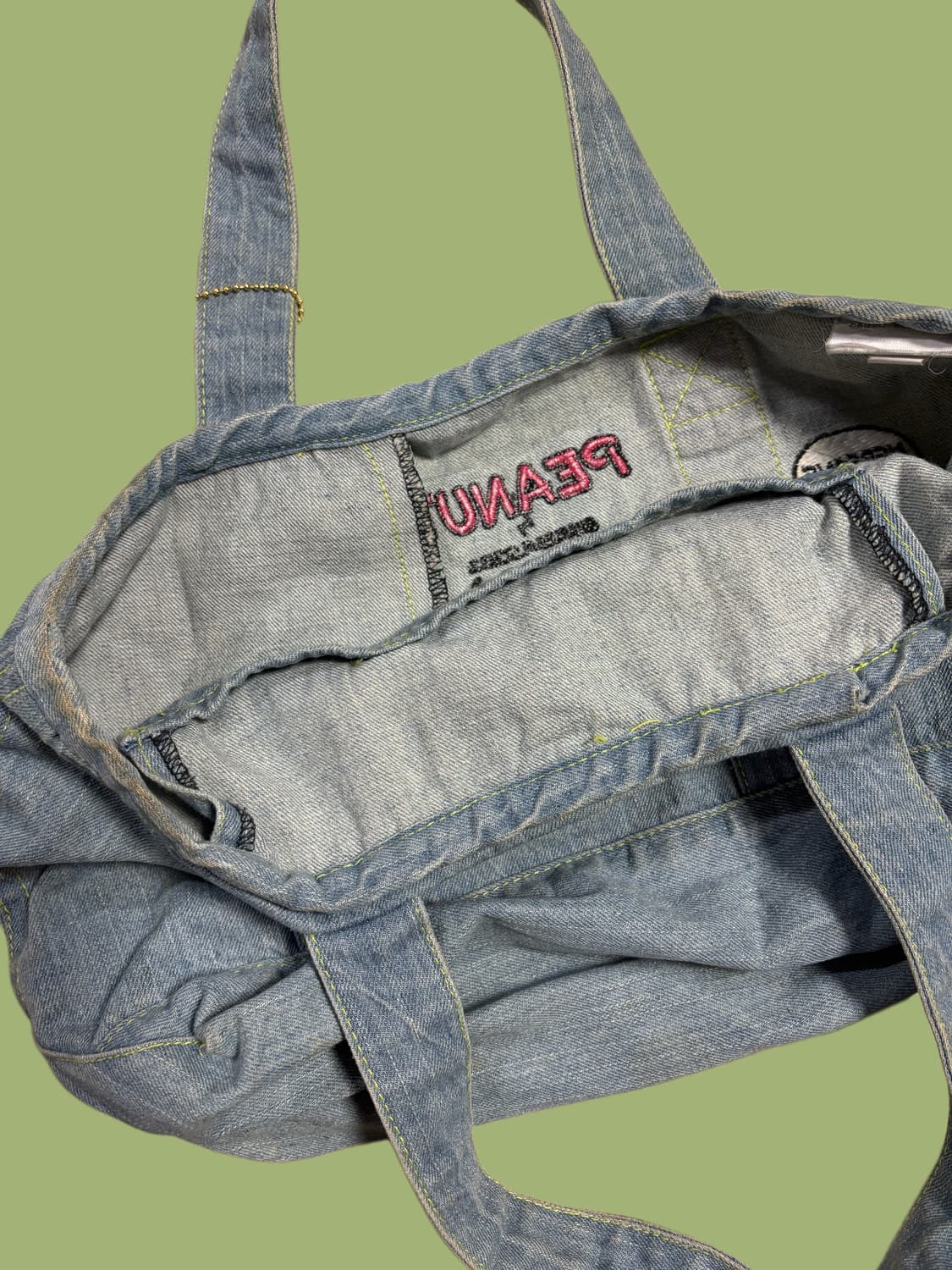 빈티지 스누피 데님 토트백 상품이미지6