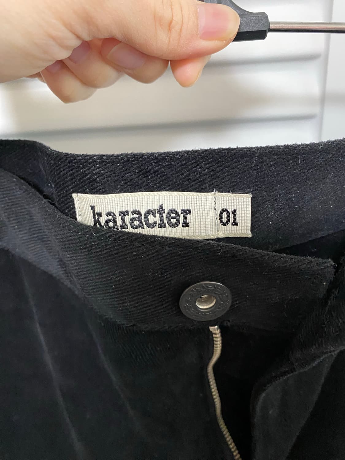 카락터 웨스턴 부츠컷 워크팬츠 01사이즈 상품이미지6