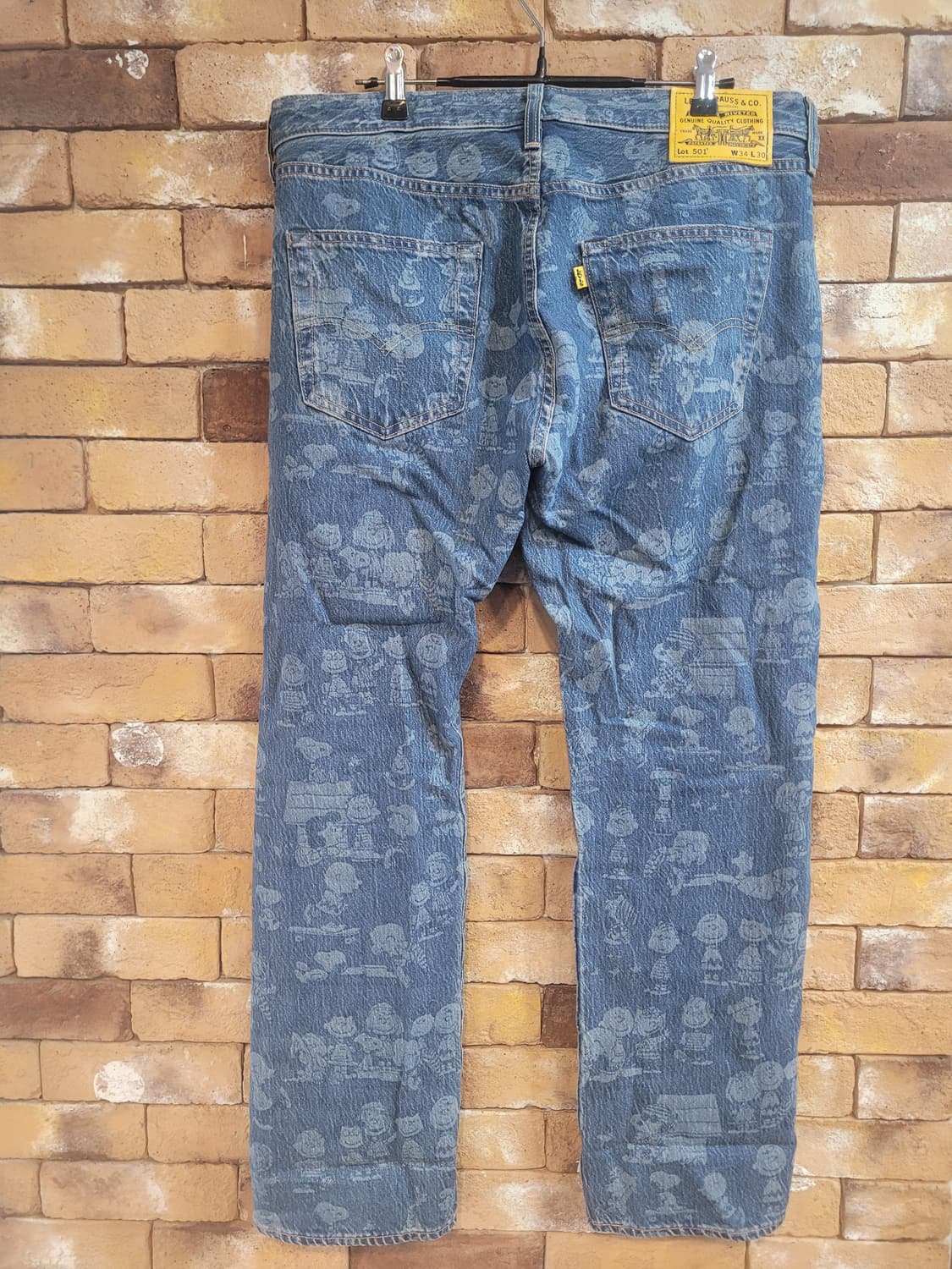 리바이스 스누피 콜라보 501 청바지 W34 상품이미지2