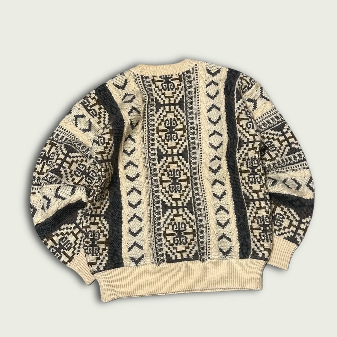 JPN 울 케이블 패턴 니트 상품이미지4