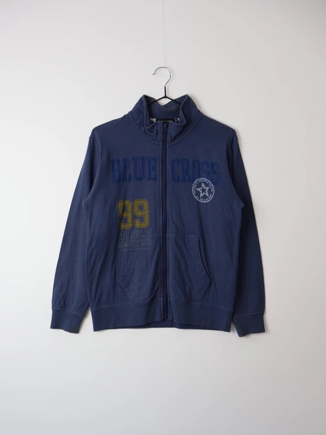 Blue Cross Logo Zip Sweatshirt Navy 상품이미지3