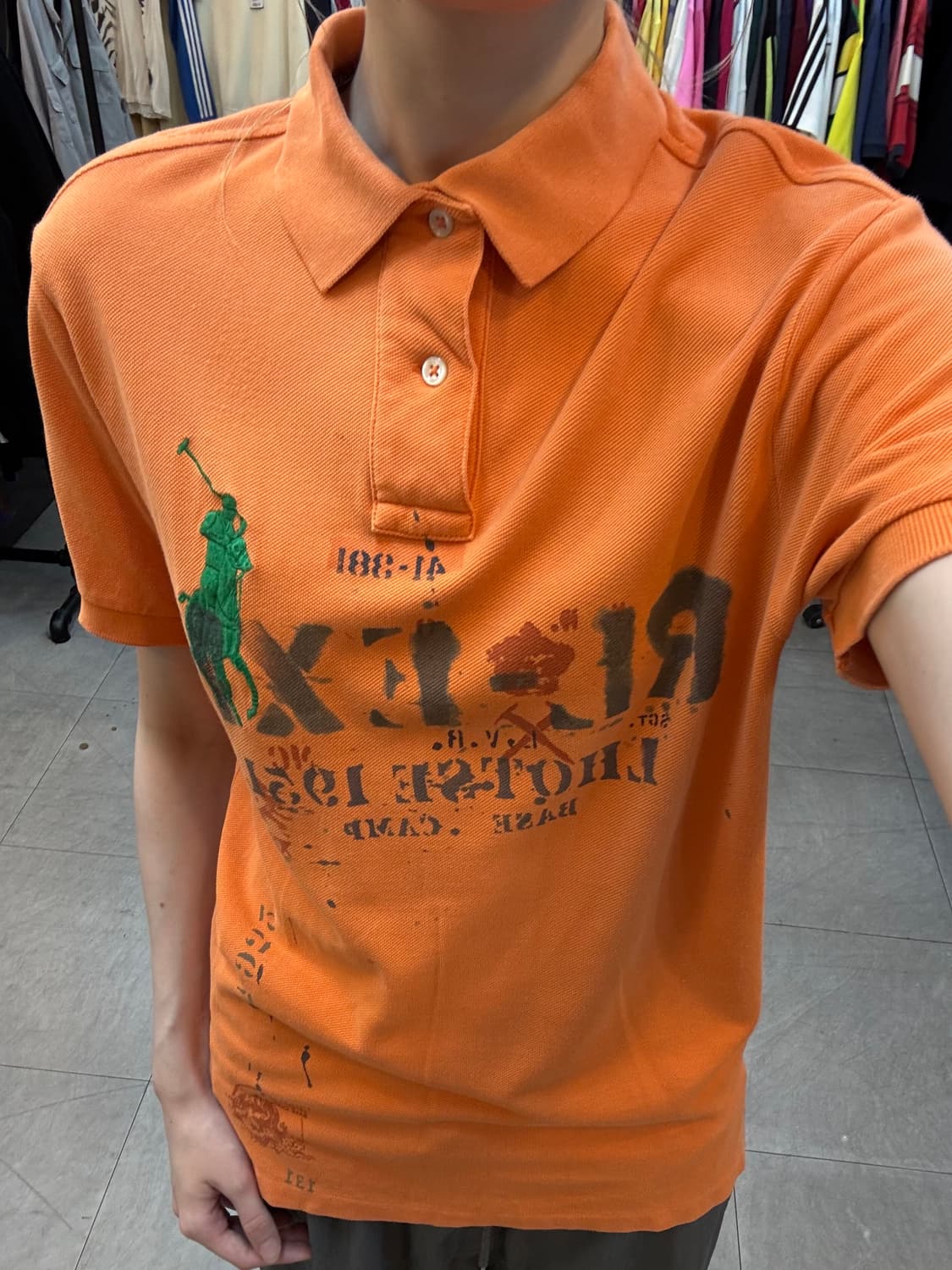 폴로 랄프로렌 반팔 카라티 S 상품이미지1