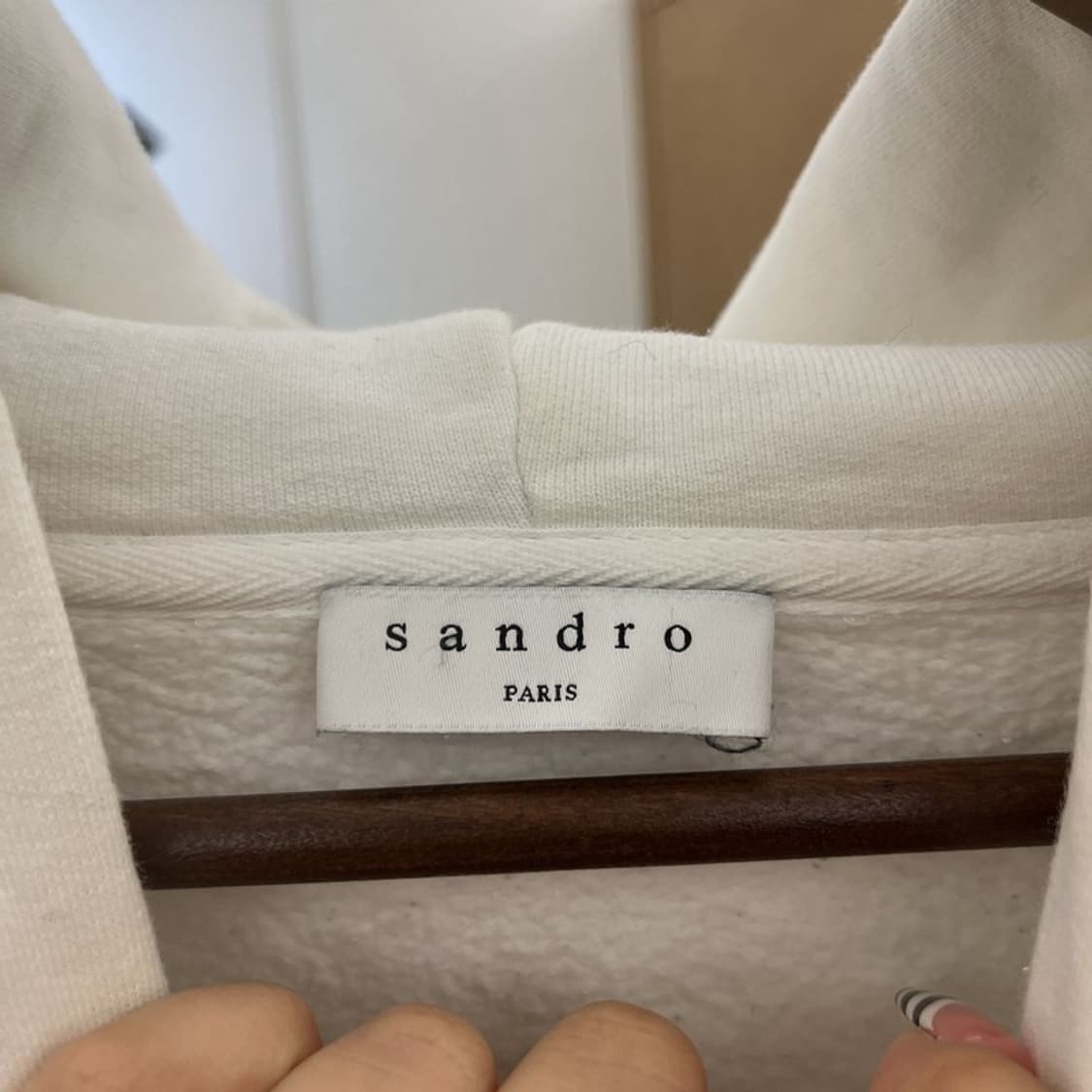 산드로 빈티지 캐주얼 키치 드로잉 약기모 후드티 105 C10228 상품이미지5