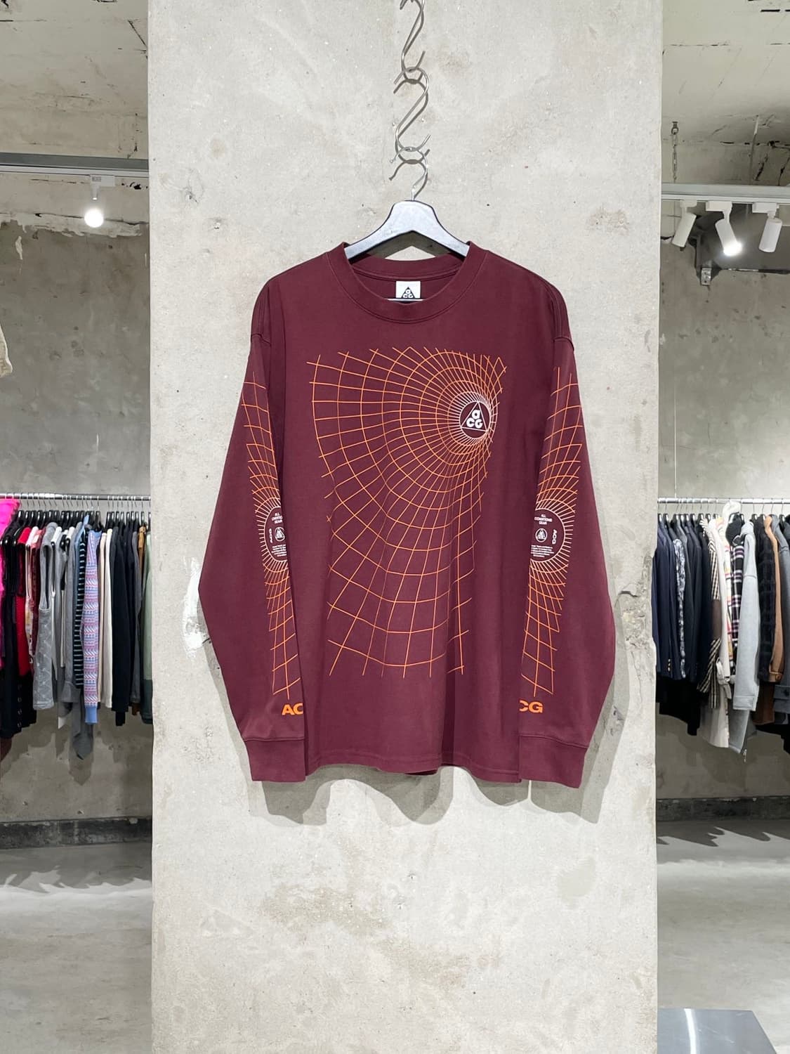 나이키 acg 나이트 마룬 맨홀 크루넥 롱 슬리브 상품이미지1