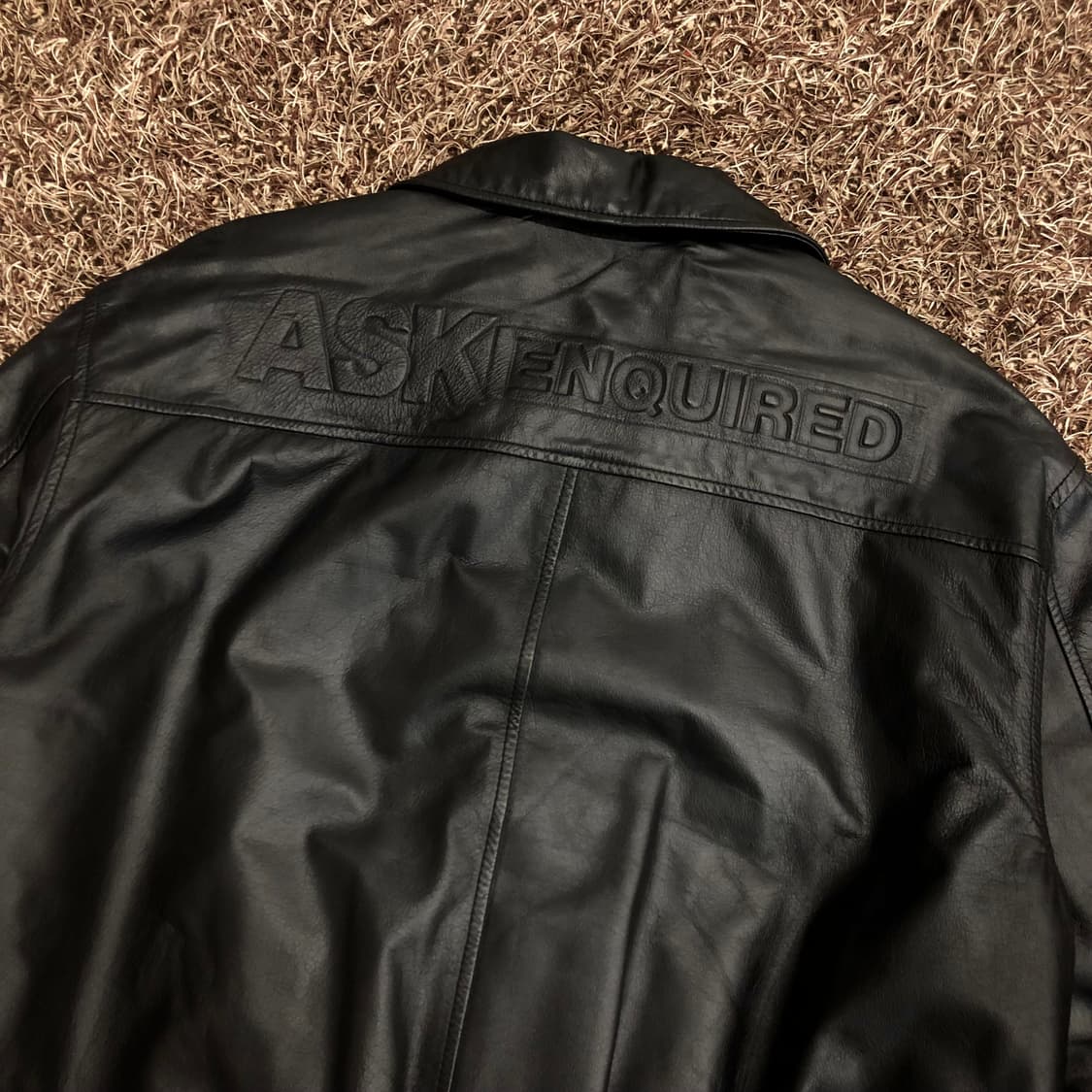 ASK 소가죽 사이드라인 레더 가죽 A-2 자켓 상품이미지5