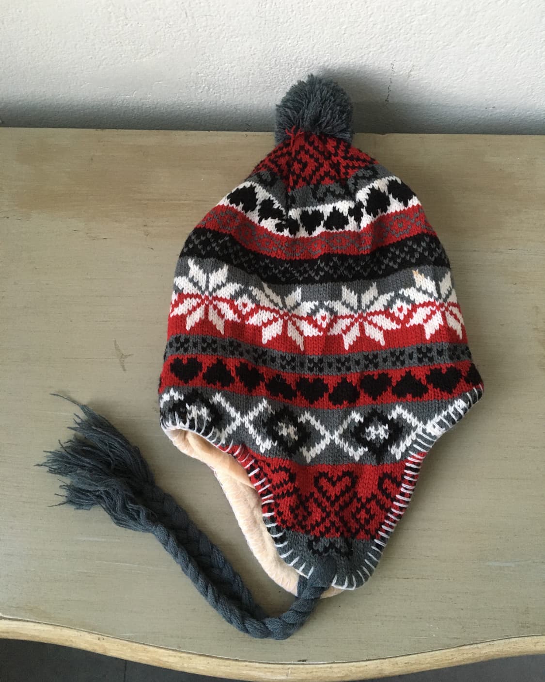  pom pattern knit beanie 상품이미지2