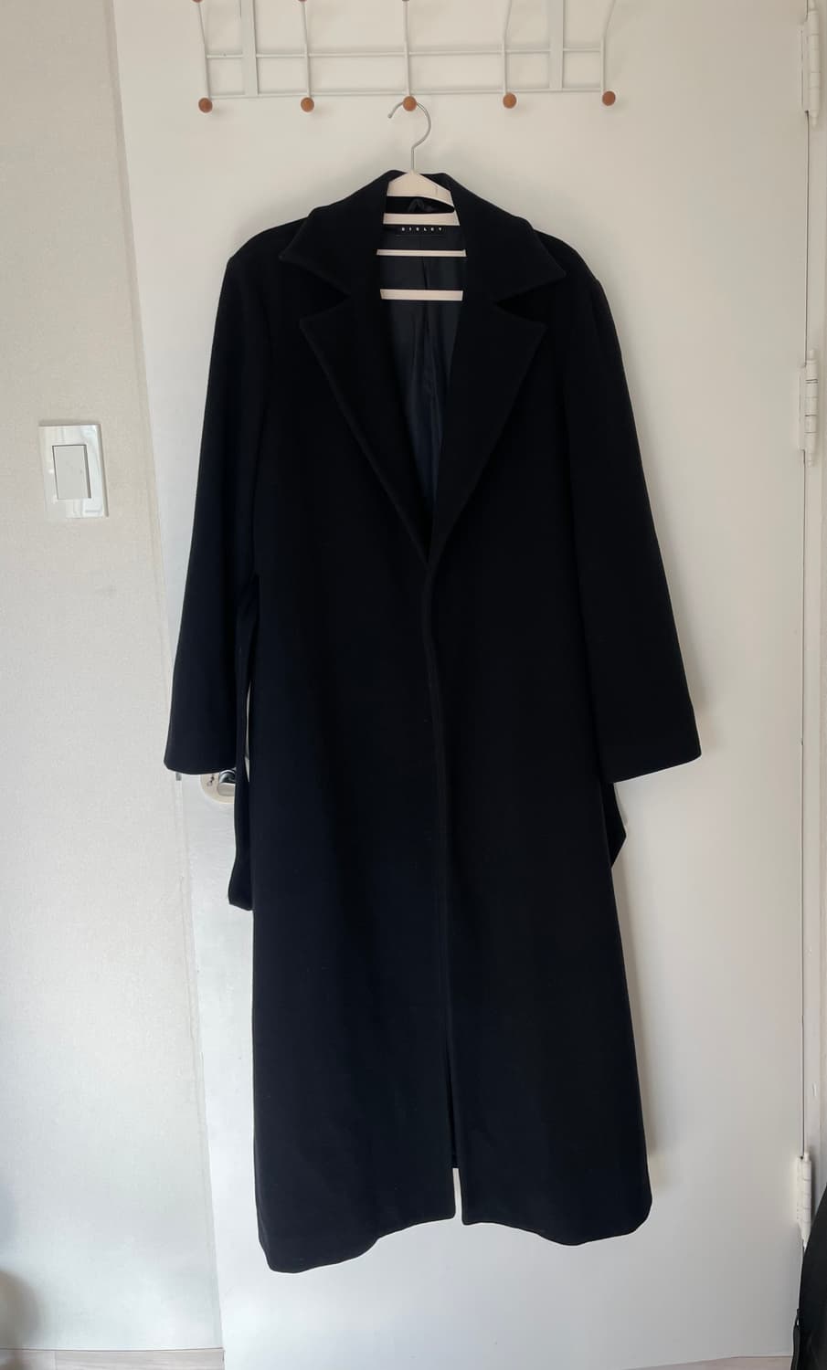 시슬리 sisley 블랙 울코트 슬림핏 상품이미지2