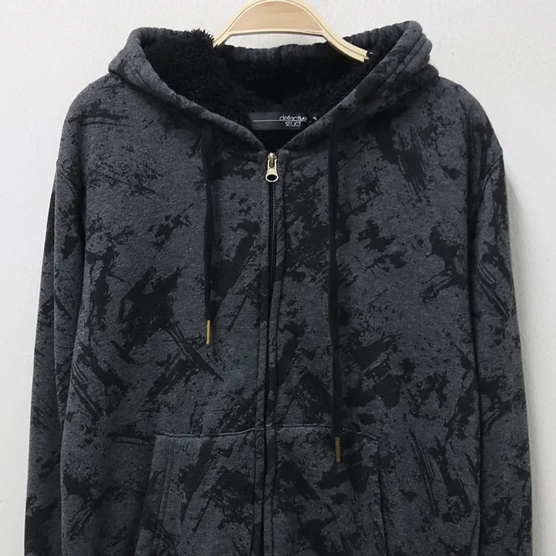 DEFECTIBE SRUCT 뽀글이 패턴 후드 집업 62173 상품이미지3