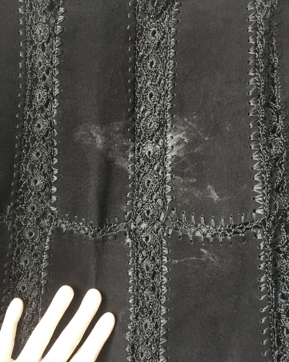 Suede patch pattern skirt 상품이미지5