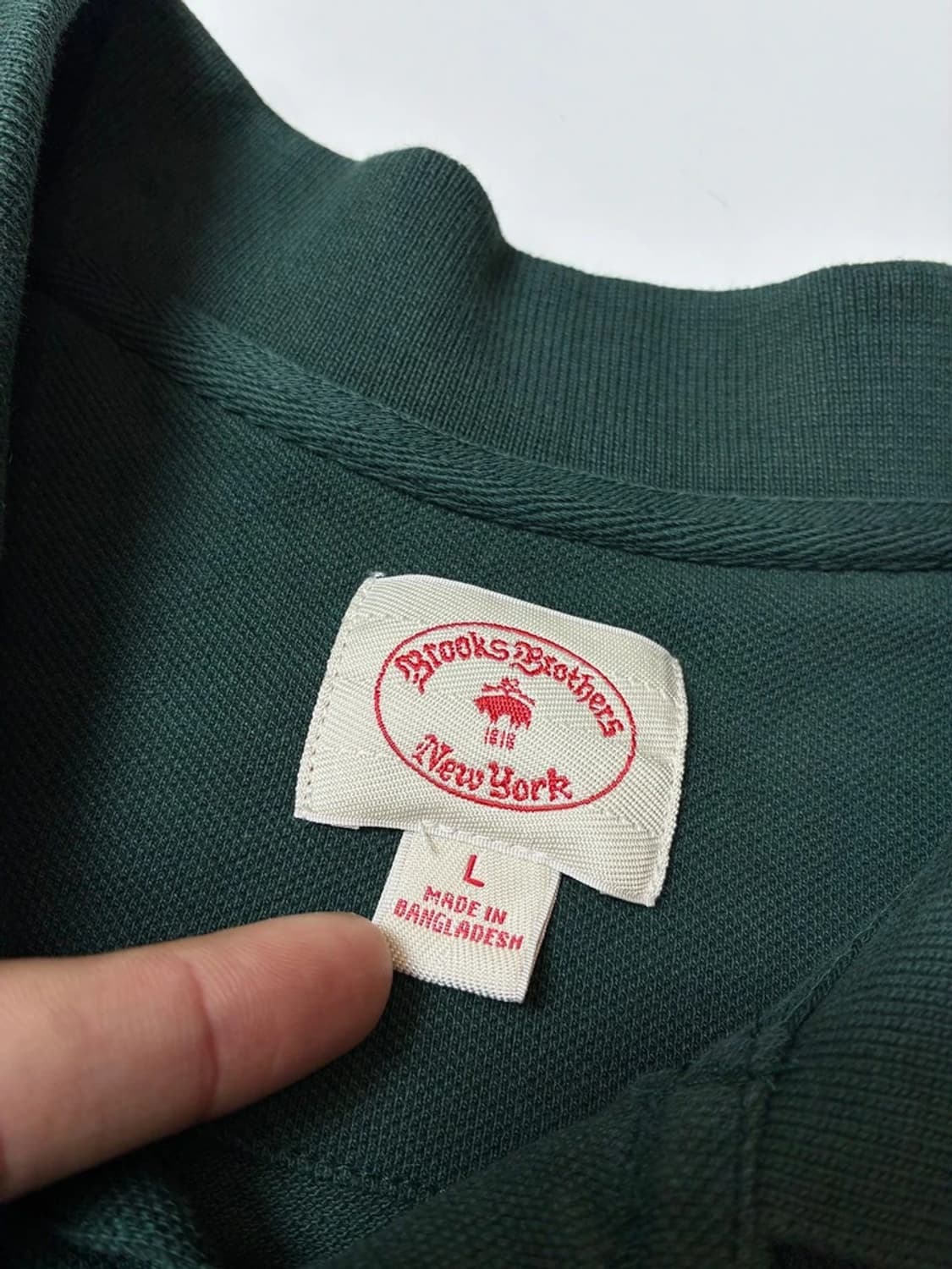 브룩스브라더스 클래식 로고 반팔 카라 티셔츠 PN8691 상품이미지6