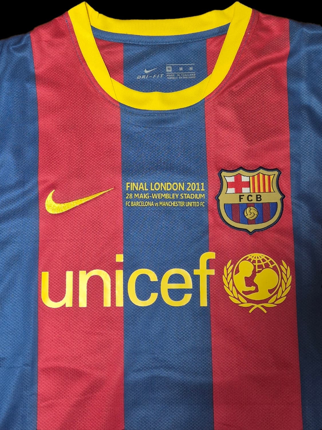 10-11 바르셀로나 홈 챔스결승패치 이니에스타 유니폼 M 레플리카 상품이미지3