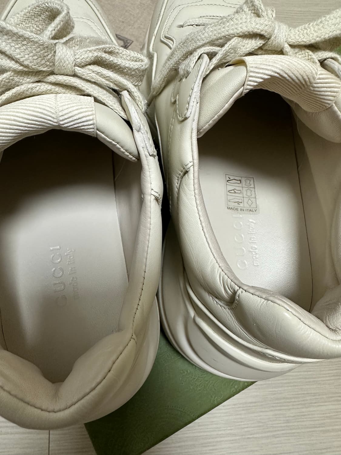 구찌 라이톤 스니커즈 아이보리 색상 36사이즈 상품이미지5