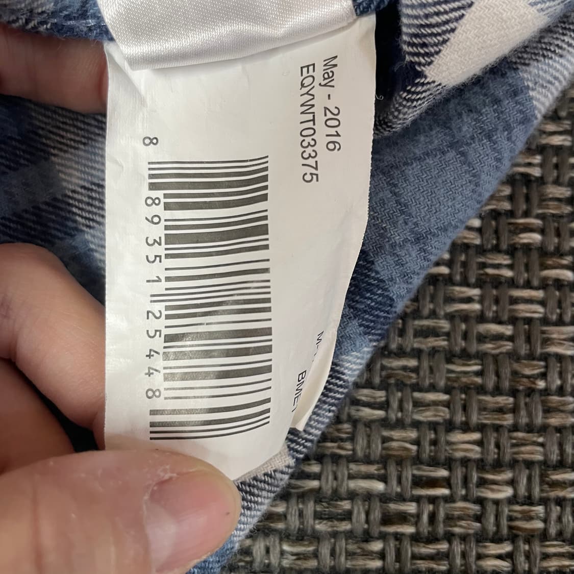 퀵실버 블루 체크 투포켓 플란넬 모던핏 셔츠 M 상품이미지9