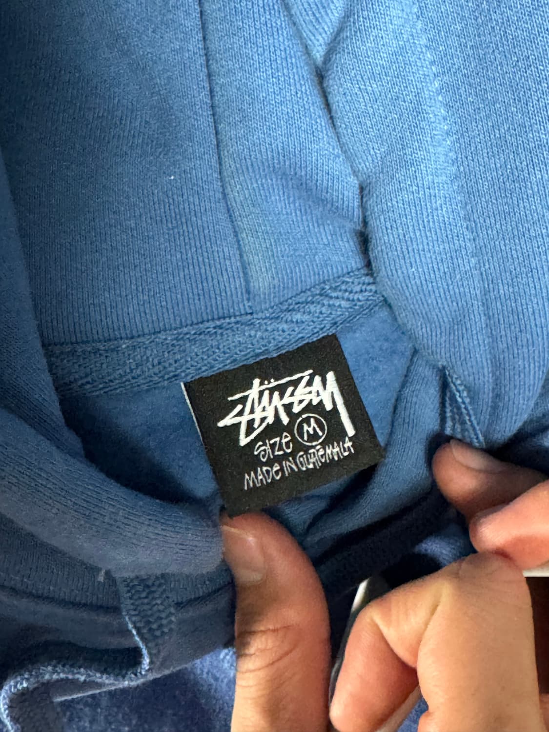 스투시 후드티 블루 m 상품이미지4