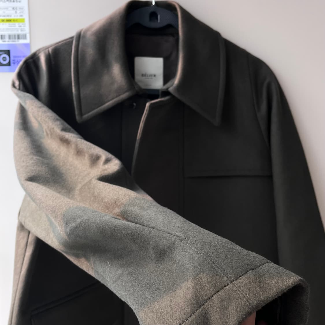 [ BELIER ] 캐시미어 헤비 크롭 자켓 (카키브라운) Msize 상품이미지5