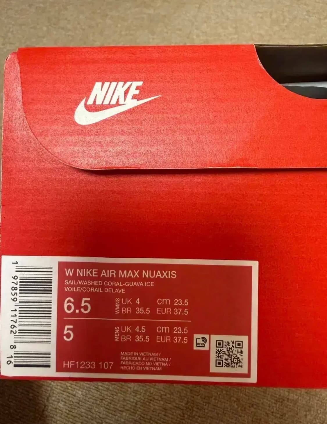 새상품) 나이키 에어맥스 누엑시스 운동화 235 상품이미지6