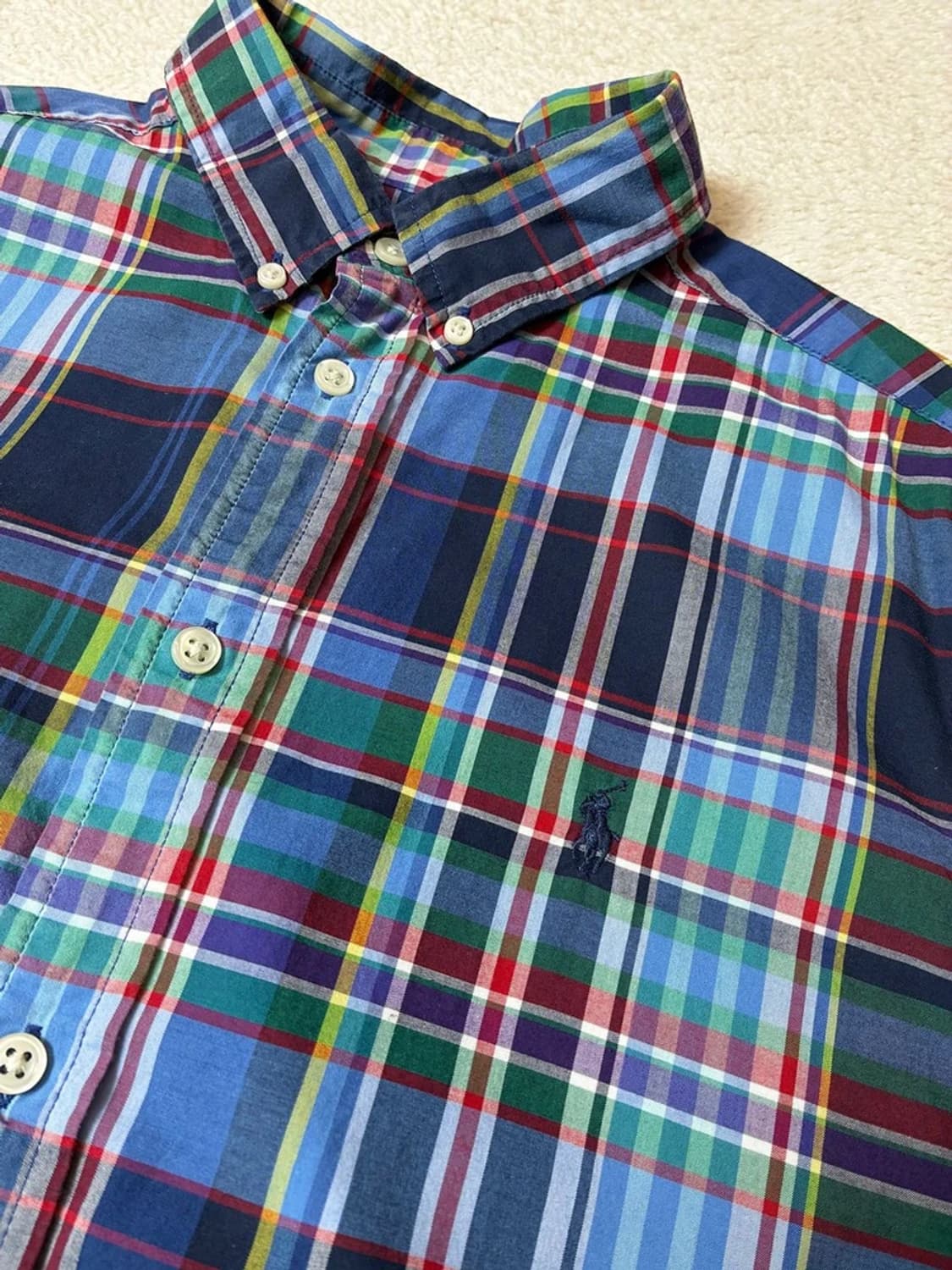 폴로 랄프로렌 내츄럴 스트레치 체크 셔츠 PN7936 상품이미지3