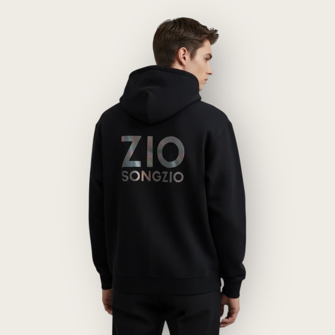 L/ 송지오 홀로그램 백로고 후드티 상품이미지1