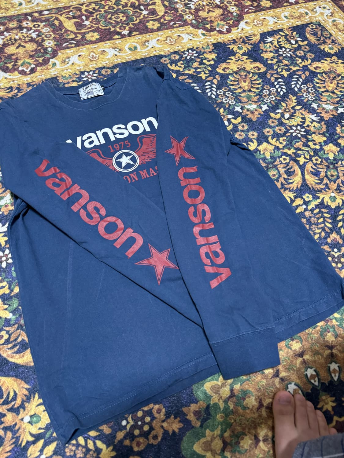 [재패니즈]Vanson 밴슨 반슨 스타 프린팅 롱슬리브 상품이미지4