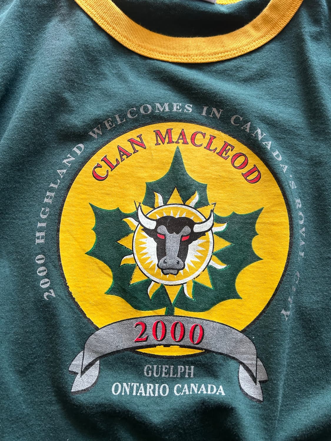 00‘s Clan macleod ringer Tee XL 상품이미지2