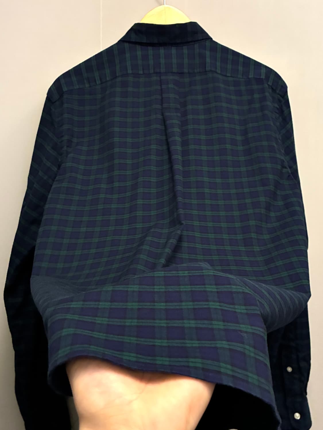 (L/105)POLO 폴로랄프로렌 블랙와치 타탄체크 버튼다운 셔츠  상품이미지8