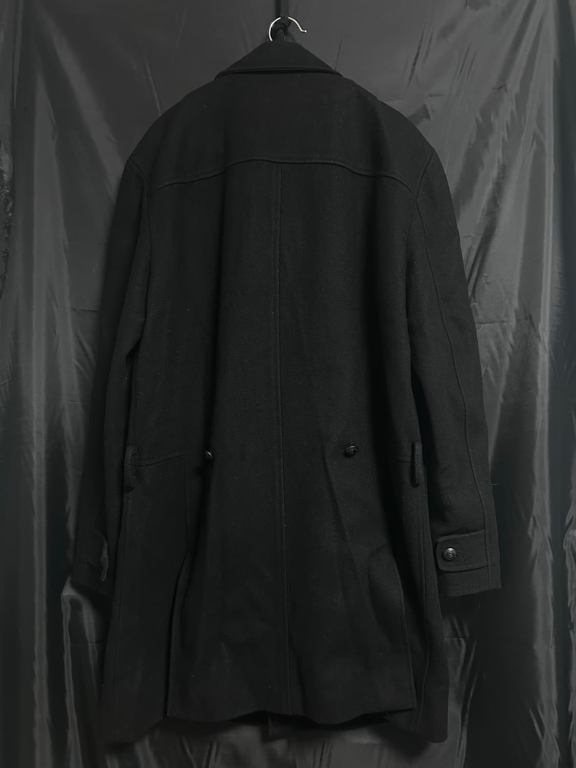 아르마니 하이넥 레더 포켓 코트 상품이미지7