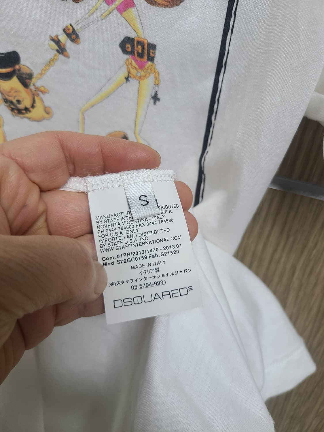 Dsquared2 화이트 반팔 티셔츠 상품이미지4