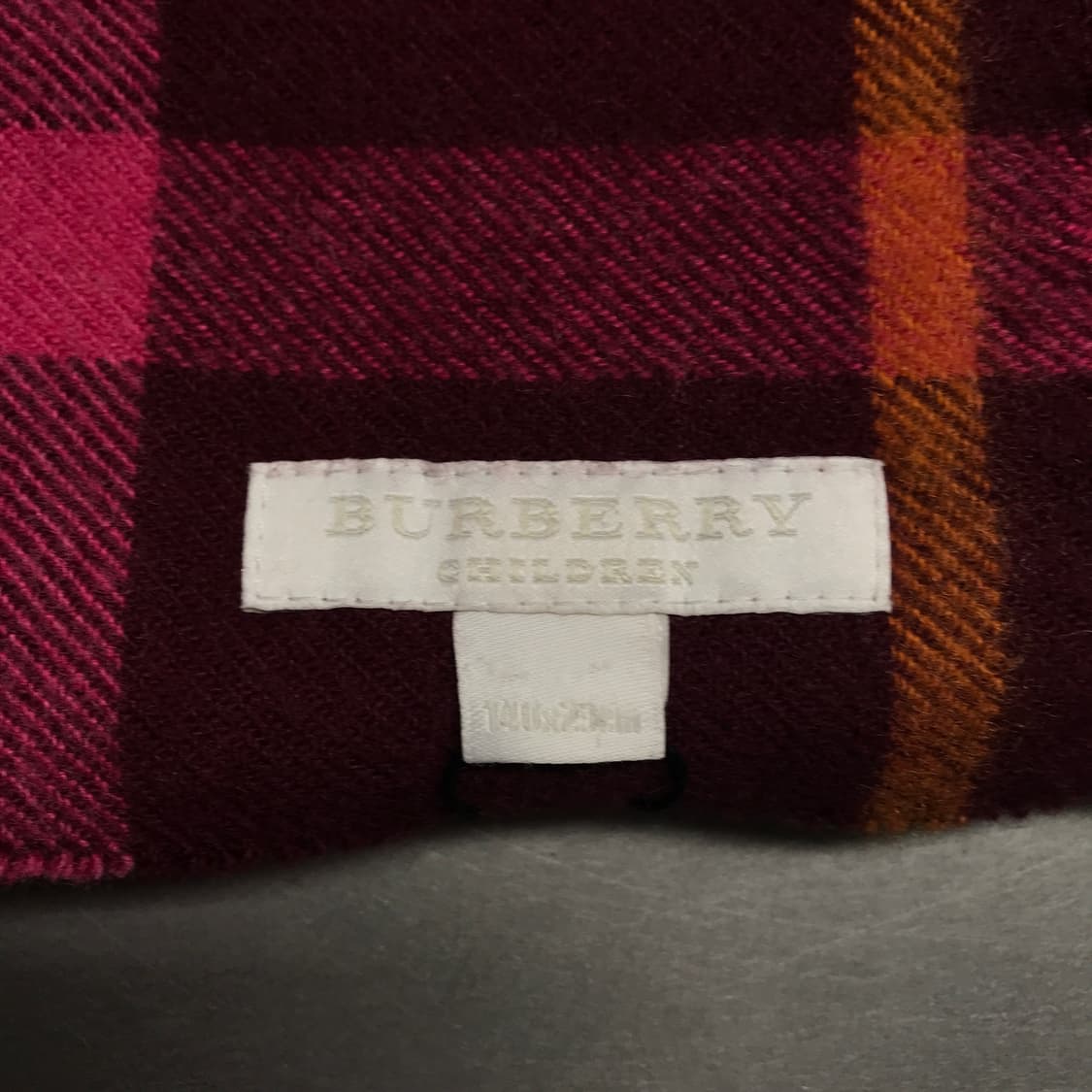 버버리 정품 캐시미어 머플러 버건디 상품이미지4