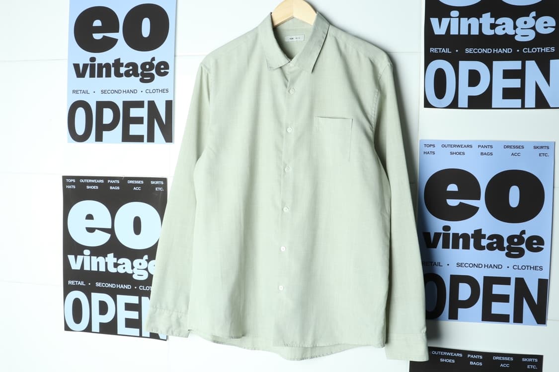 (XL-2XL) 브랜드빈티지 셔츠 남방 시원소재 여름 무지-H31862 상품이미지2