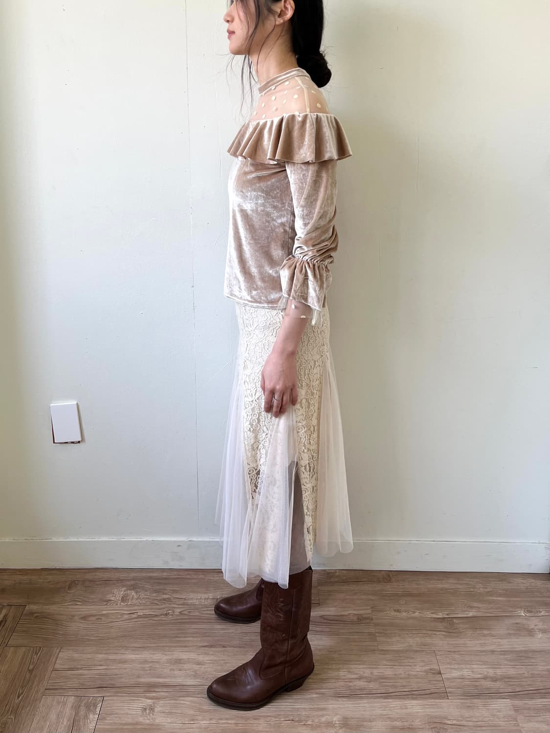 ready me go 벨벳 블라우스 상품이미지9