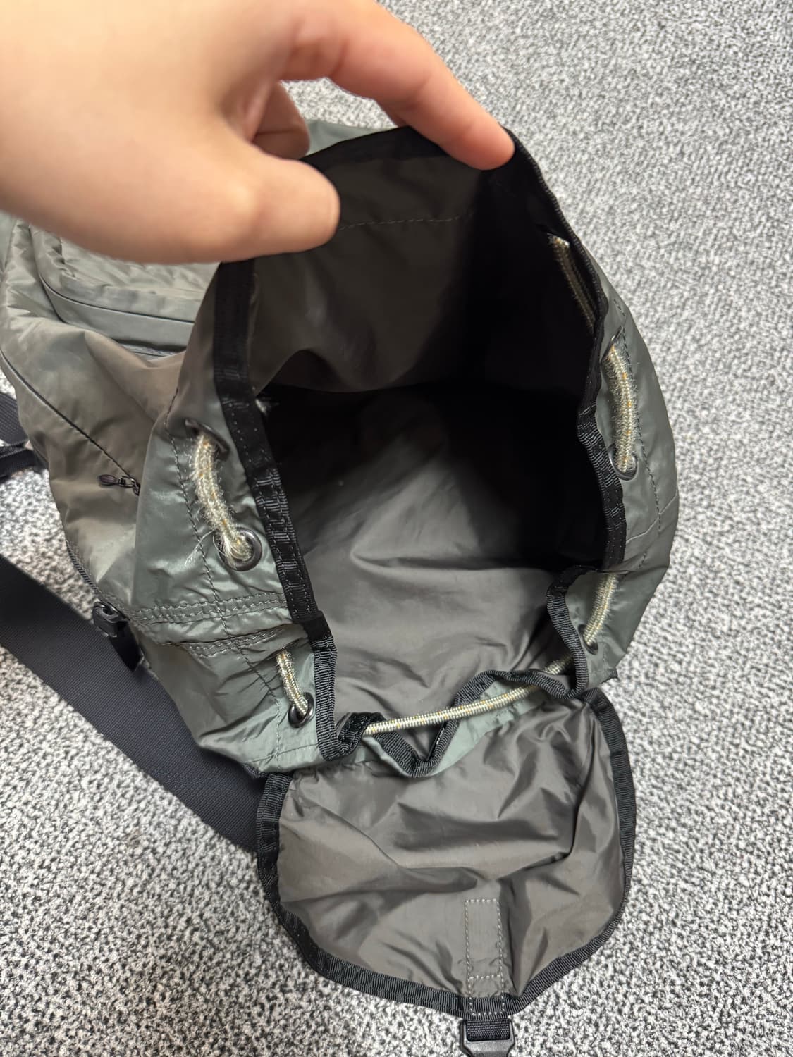 요시다포터 나일론 럭색 백팩 카키그레이 상품이미지5