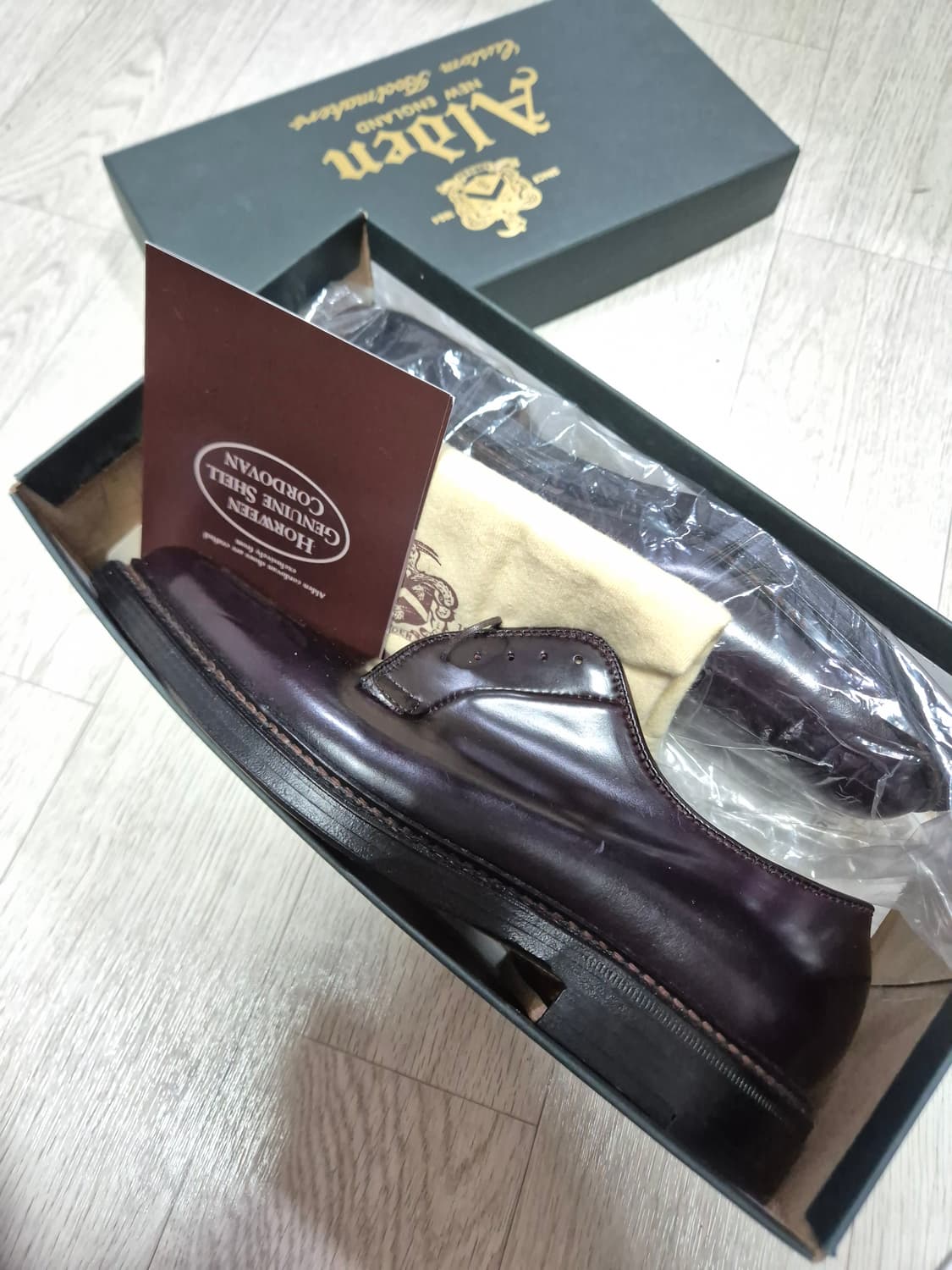 새상품 [7.5E] 알든 990 더비 /9901 987 코도반 더비슈즈  상품이미지1