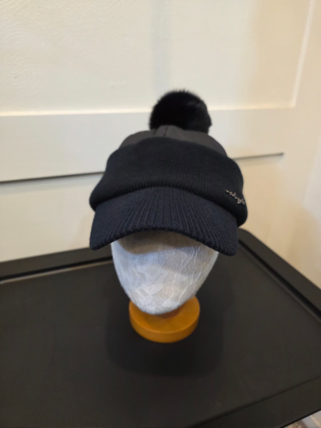 와이드앵글 패딩믹스 폼폼 캡 모자 상품이미지2