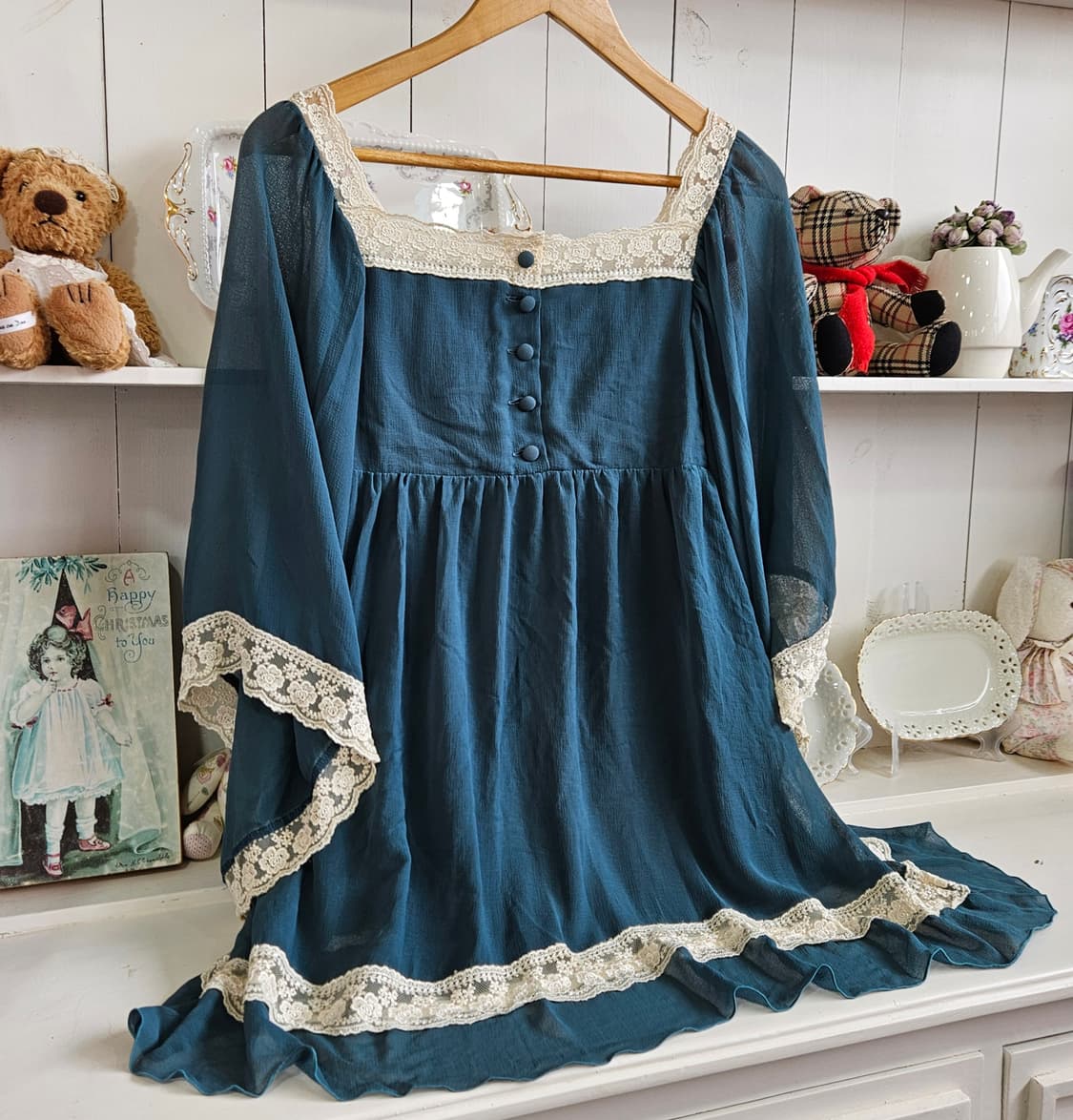 레이스 쉬폰튜닉원피스 상품이미지2