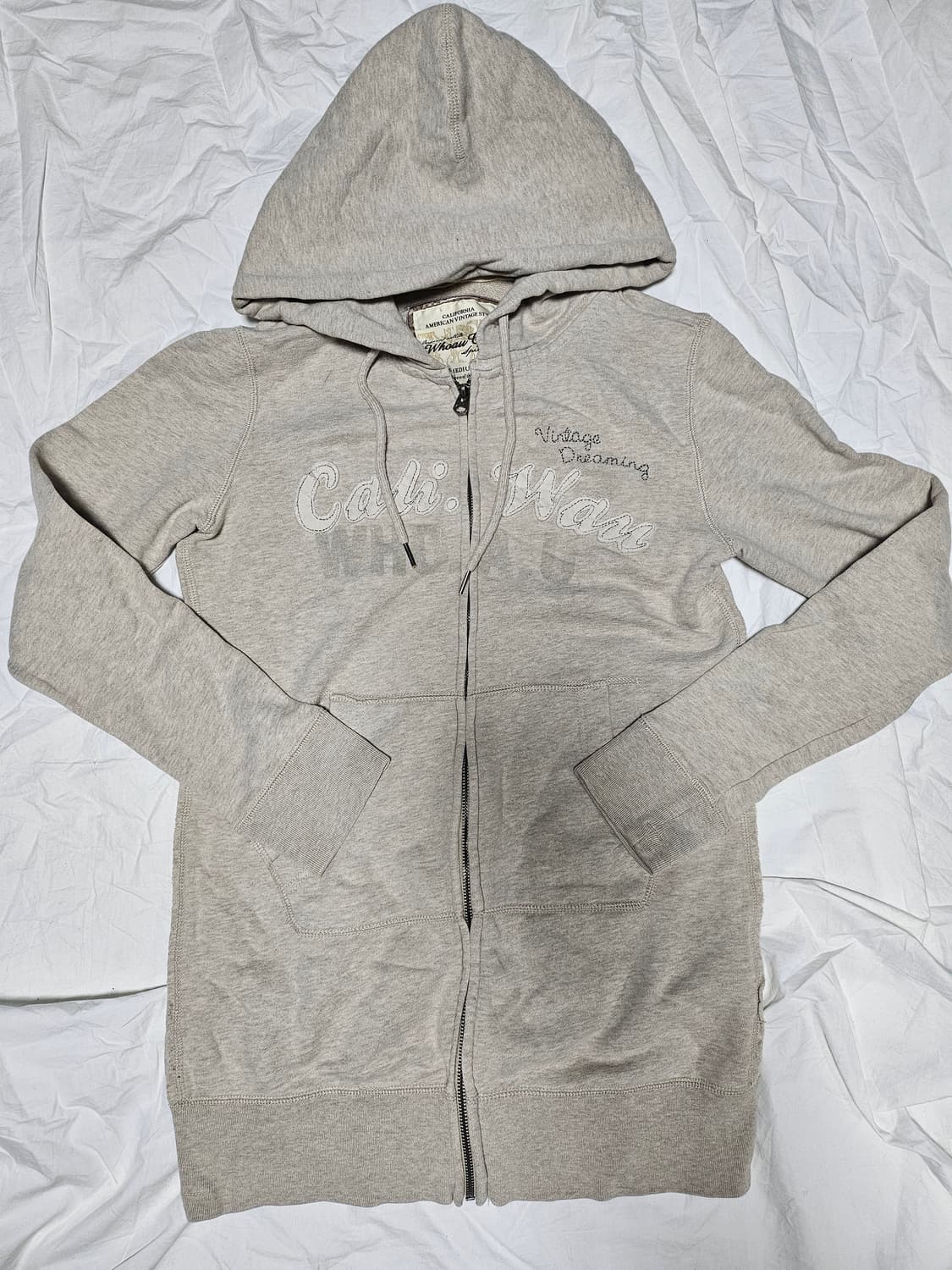 후아유 y2k 핀터깔 미디 후드집업 M 상품이미지1