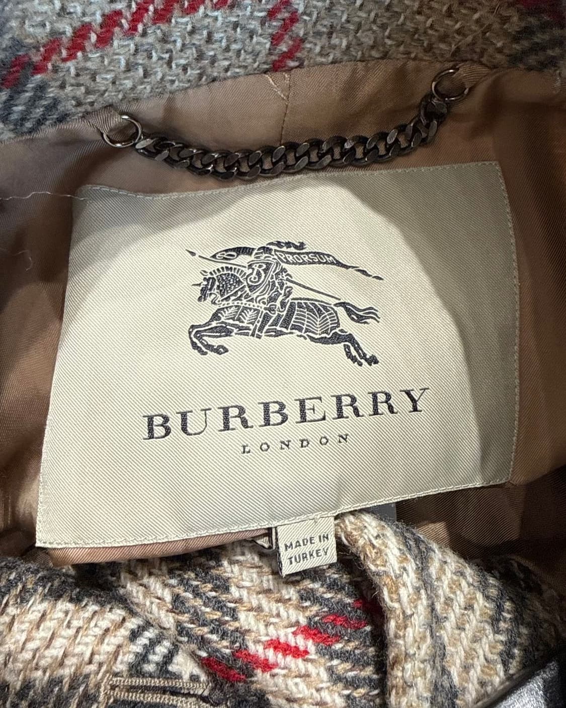 버버리 브라운 노바체크 울 코트  상품이미지8